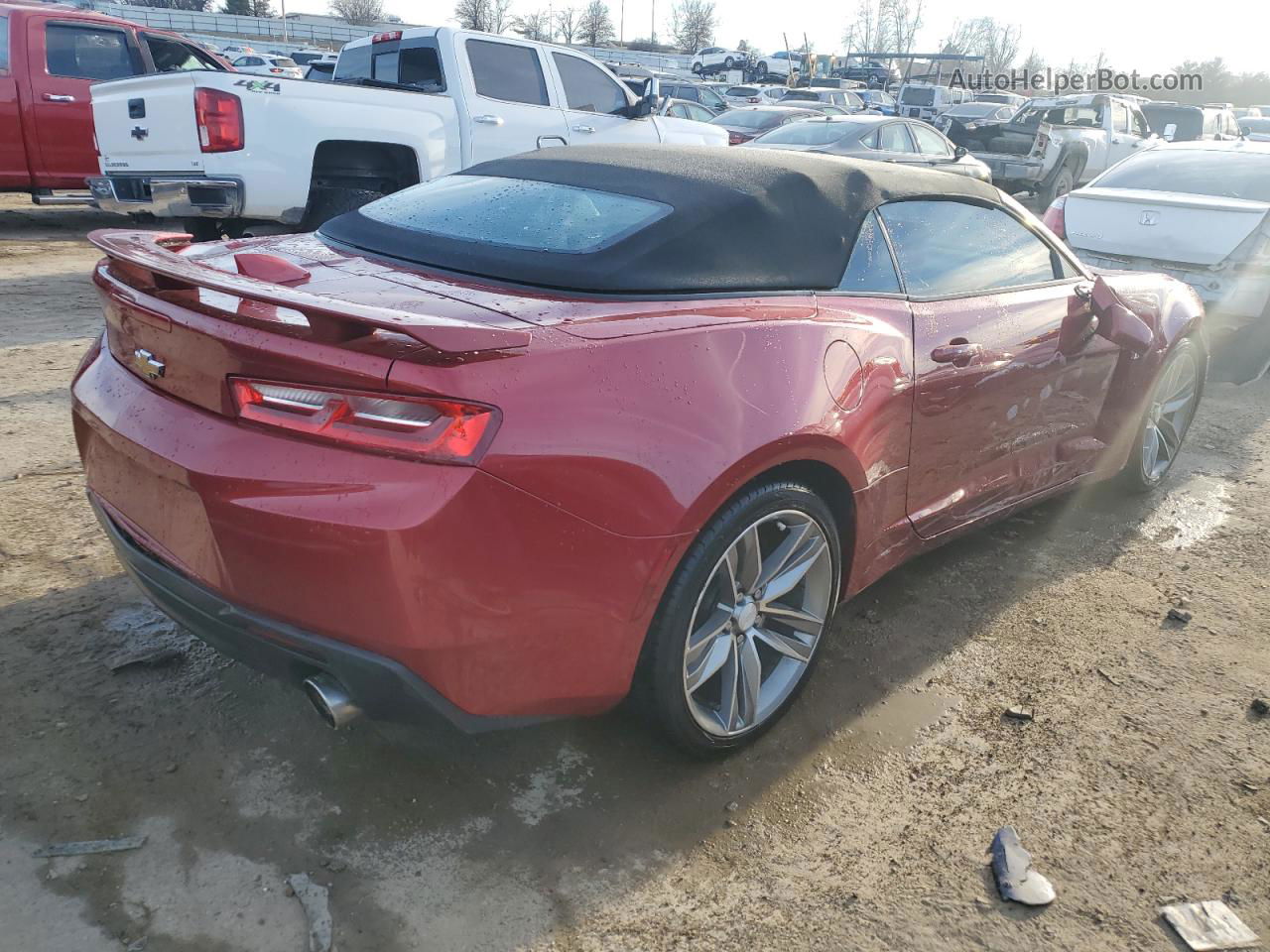 2017 Chevrolet Camaro Lt Red vin: 1G1FB3DS4H0103010