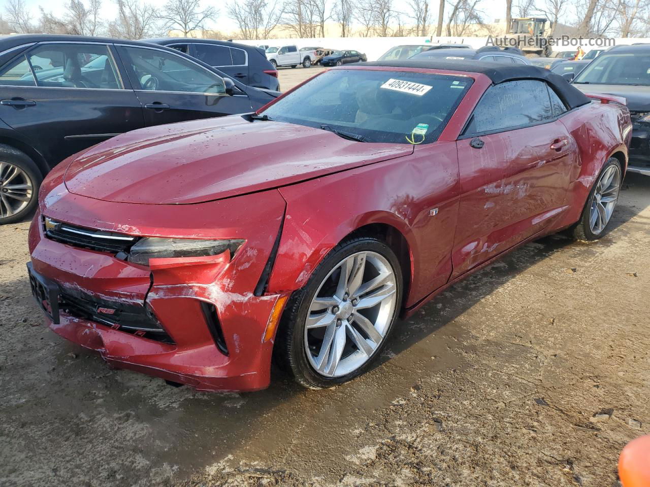 2017 Chevrolet Camaro Lt Red vin: 1G1FB3DS4H0103010