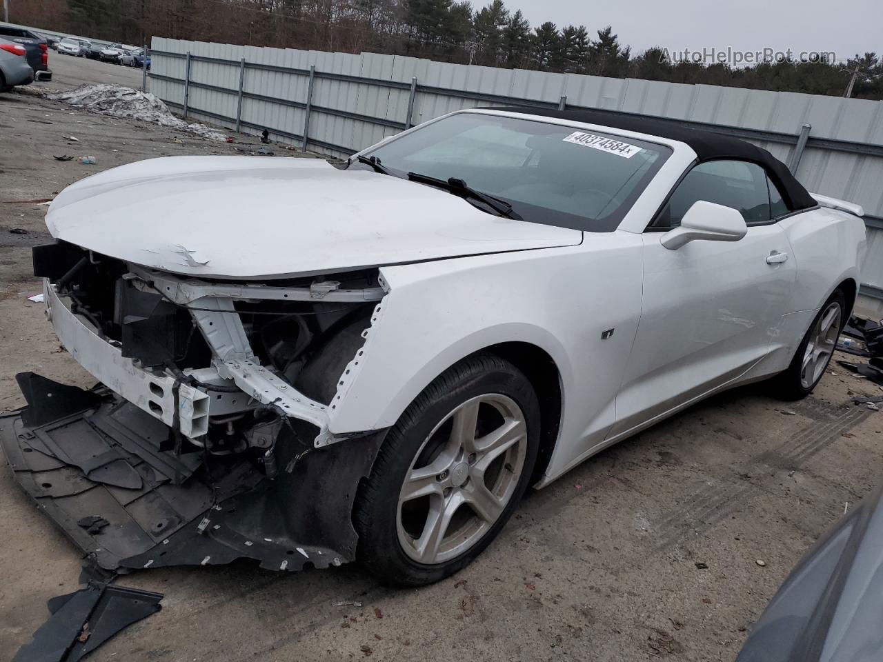 2017 Chevrolet Camaro Lt White vin: 1G1FB3DS4H0209487