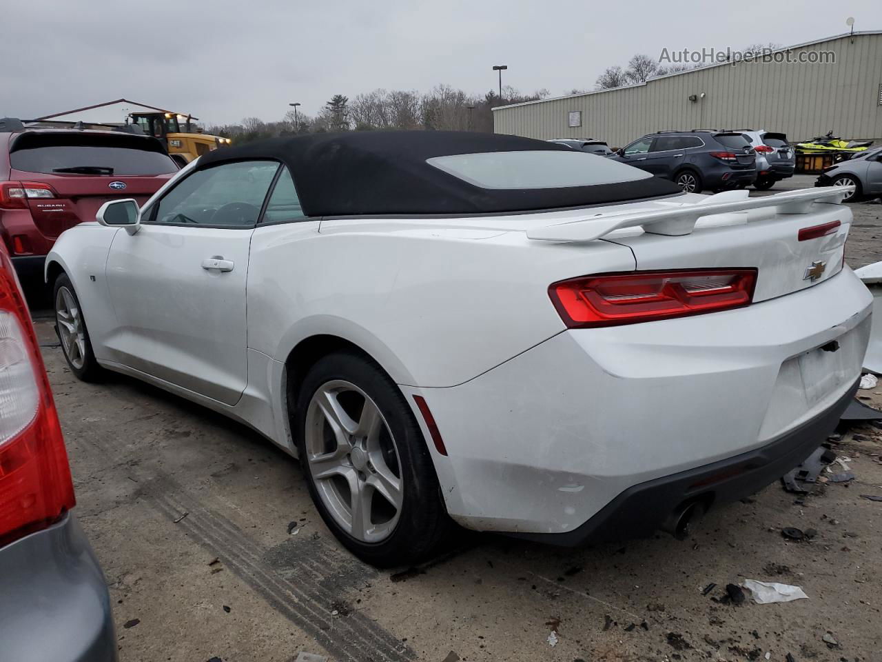 2017 Chevrolet Camaro Lt White vin: 1G1FB3DS4H0209487