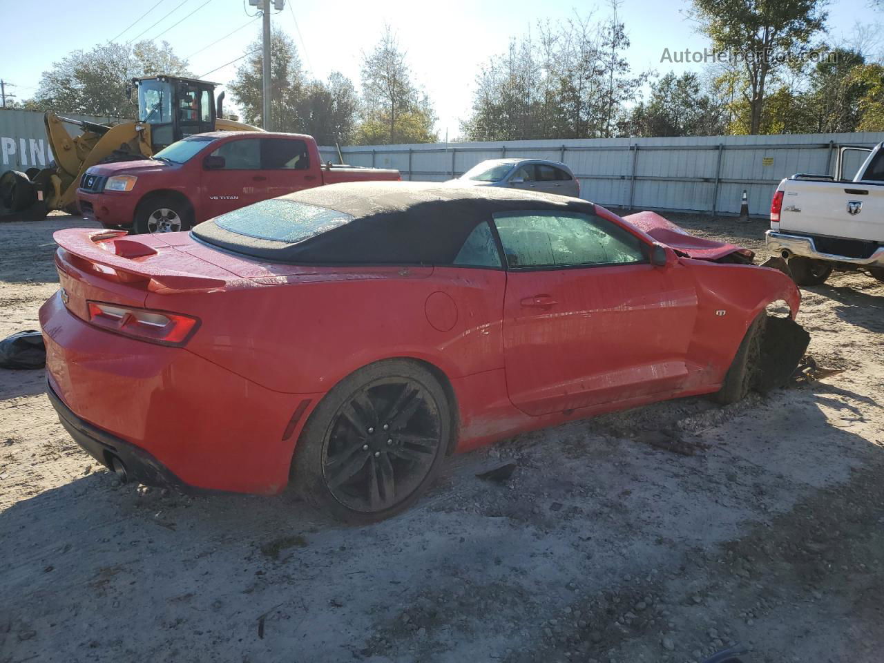 2018 Chevrolet Camaro Lt Red vin: 1G1FB3DS4J0131010