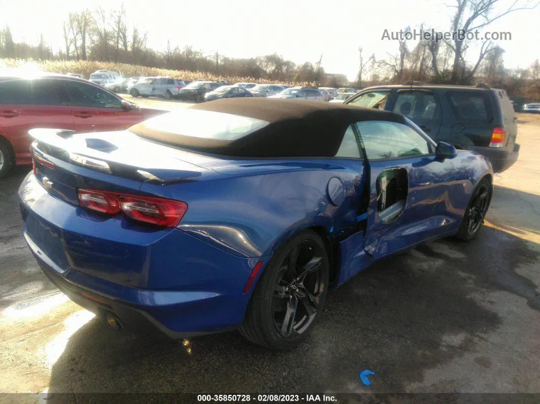 2020 Chevrolet Camaro Rwd  1lt Blue vin: 1G1FB3DS4L0109575