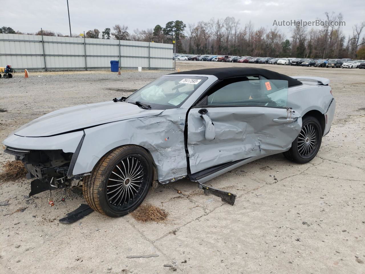 2018 Chevrolet Camaro Lt Gray vin: 1G1FB3DS5J0123949