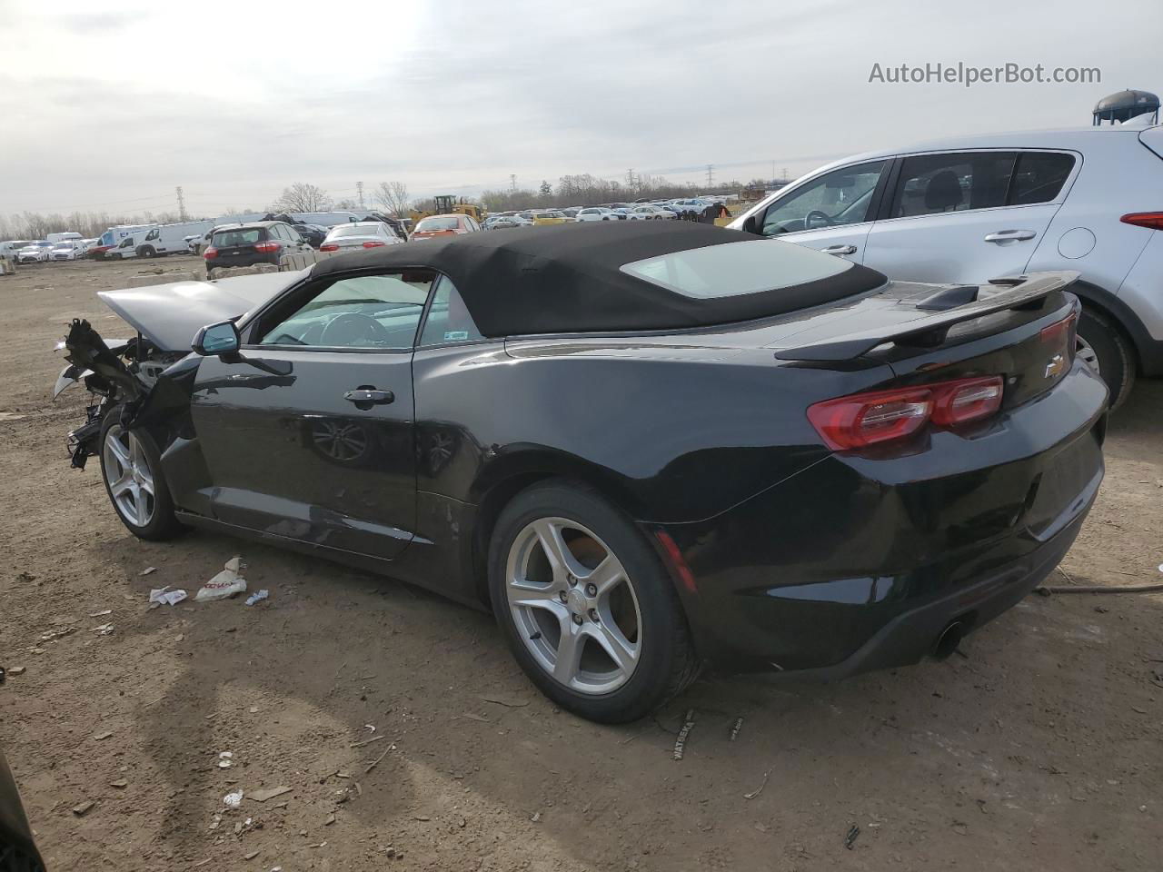 2020 Chevrolet Camaro Ls Black vin: 1G1FB3DS5L0116292