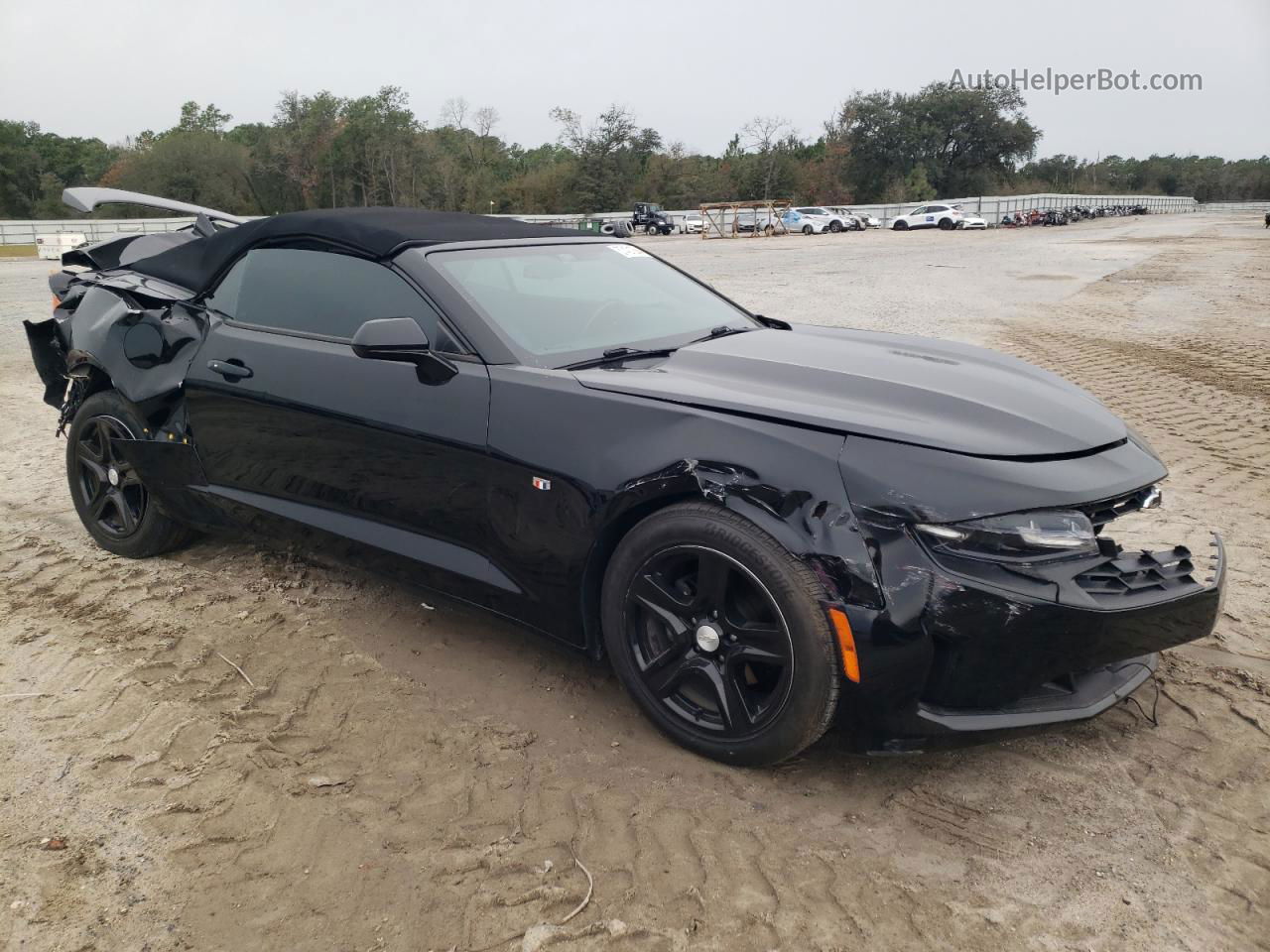 2020 Chevrolet Camaro Ls Black vin: 1G1FB3DS5L0128152