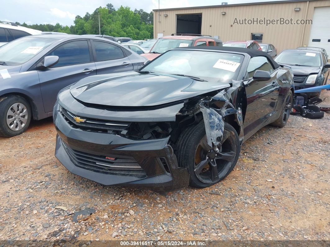 2017 Chevrolet Camaro 1lt Black vin: 1G1FB3DS6H0166223