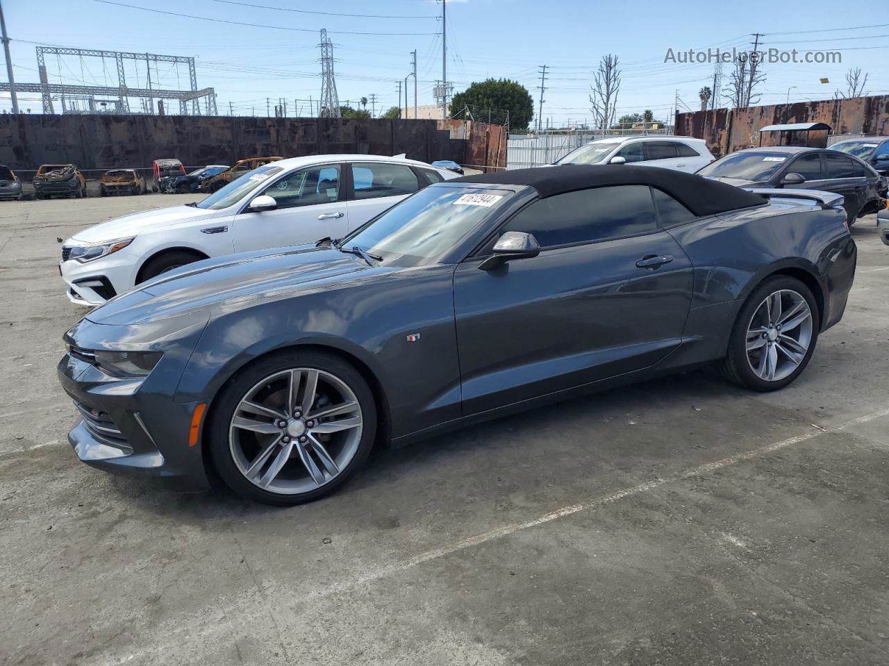 2017 Chevrolet Camaro Lt Gray vin: 1G1FB3DS8H0208052