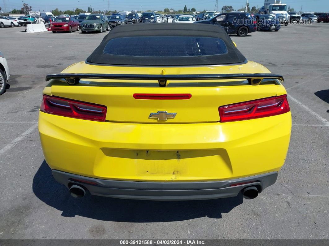 2018 Chevrolet Camaro 1lt Yellow vin: 1G1FB3DS9J0148918