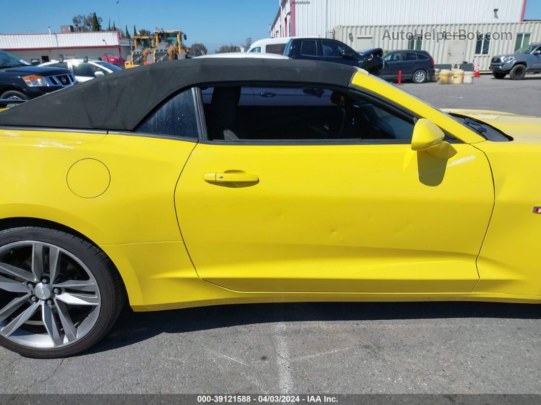 2018 Chevrolet Camaro 1lt Yellow vin: 1G1FB3DS9J0148918