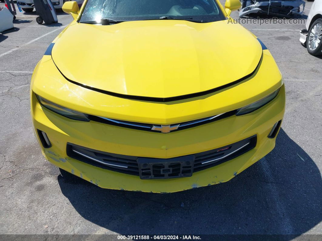 2018 Chevrolet Camaro 1lt Yellow vin: 1G1FB3DS9J0148918