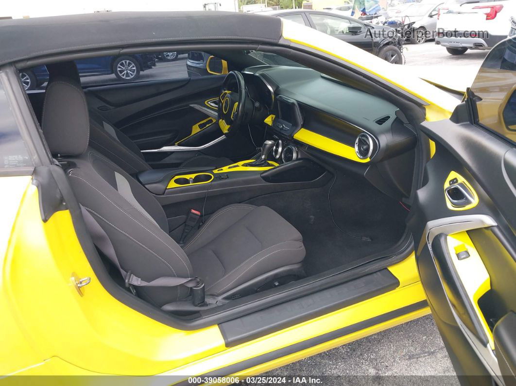 2017 Chevrolet Camaro 1lt Yellow vin: 1G1FB3DSXH0177838