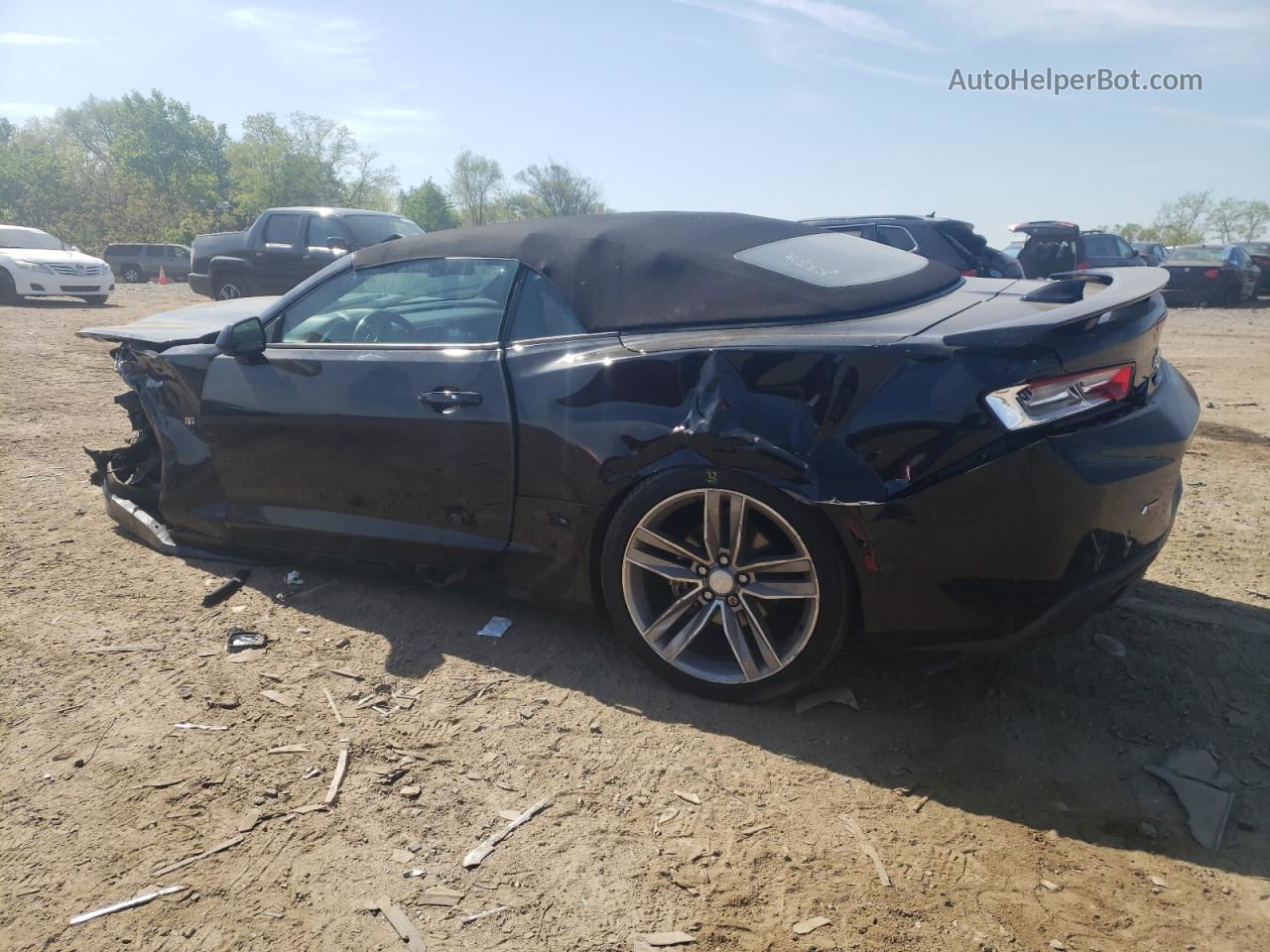 2017 Chevrolet Camaro Lt Black vin: 1G1FB3DSXH0200325