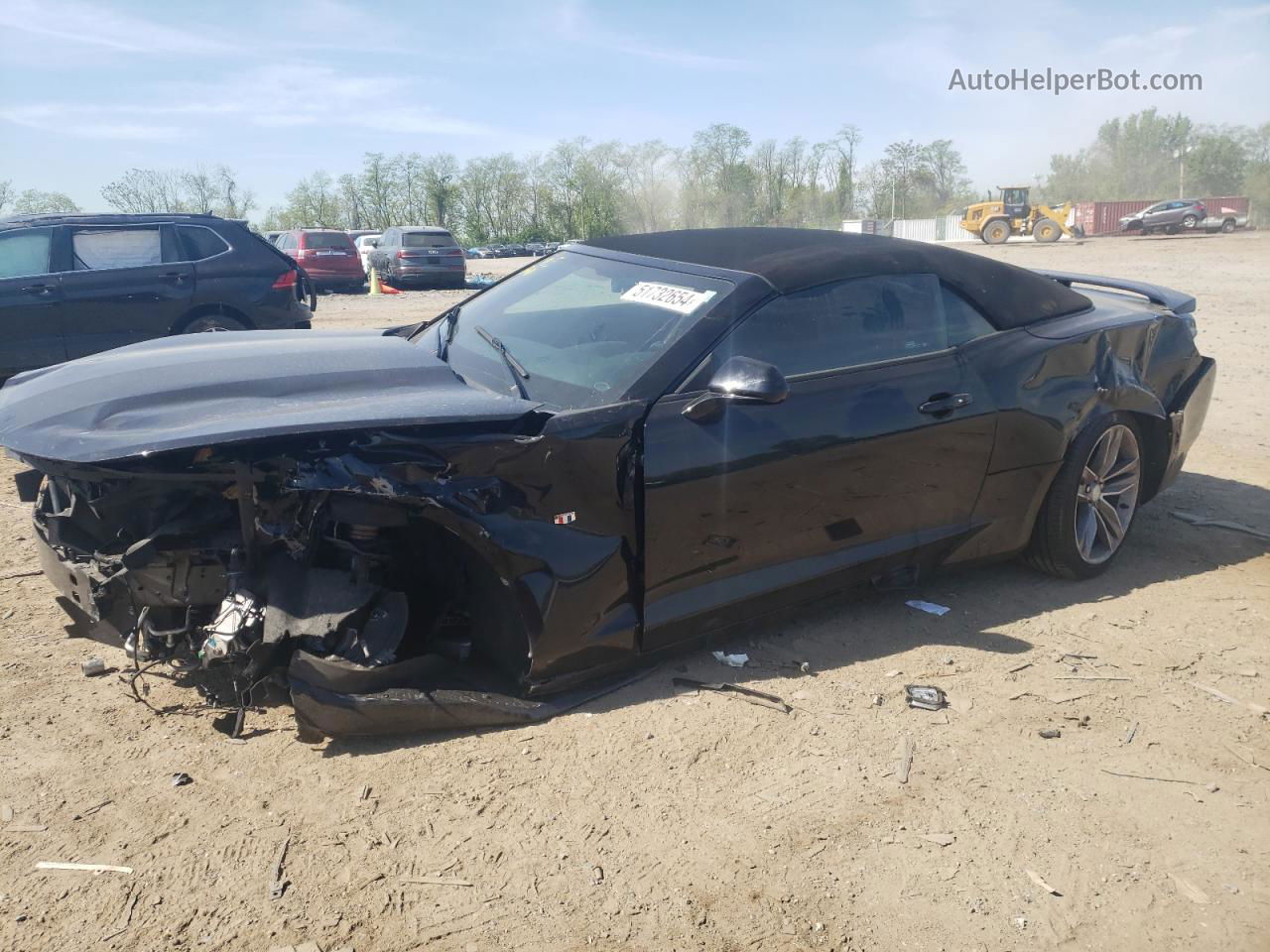 2017 Chevrolet Camaro Lt Black vin: 1G1FB3DSXH0200325