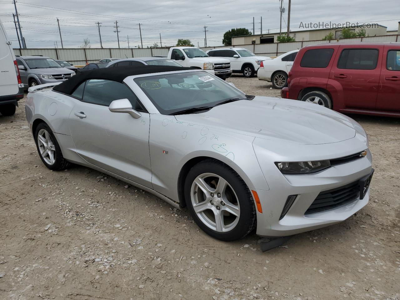 2017 Chevrolet Camaro Lt Серебряный vin: 1G1FB3DX0H0158727