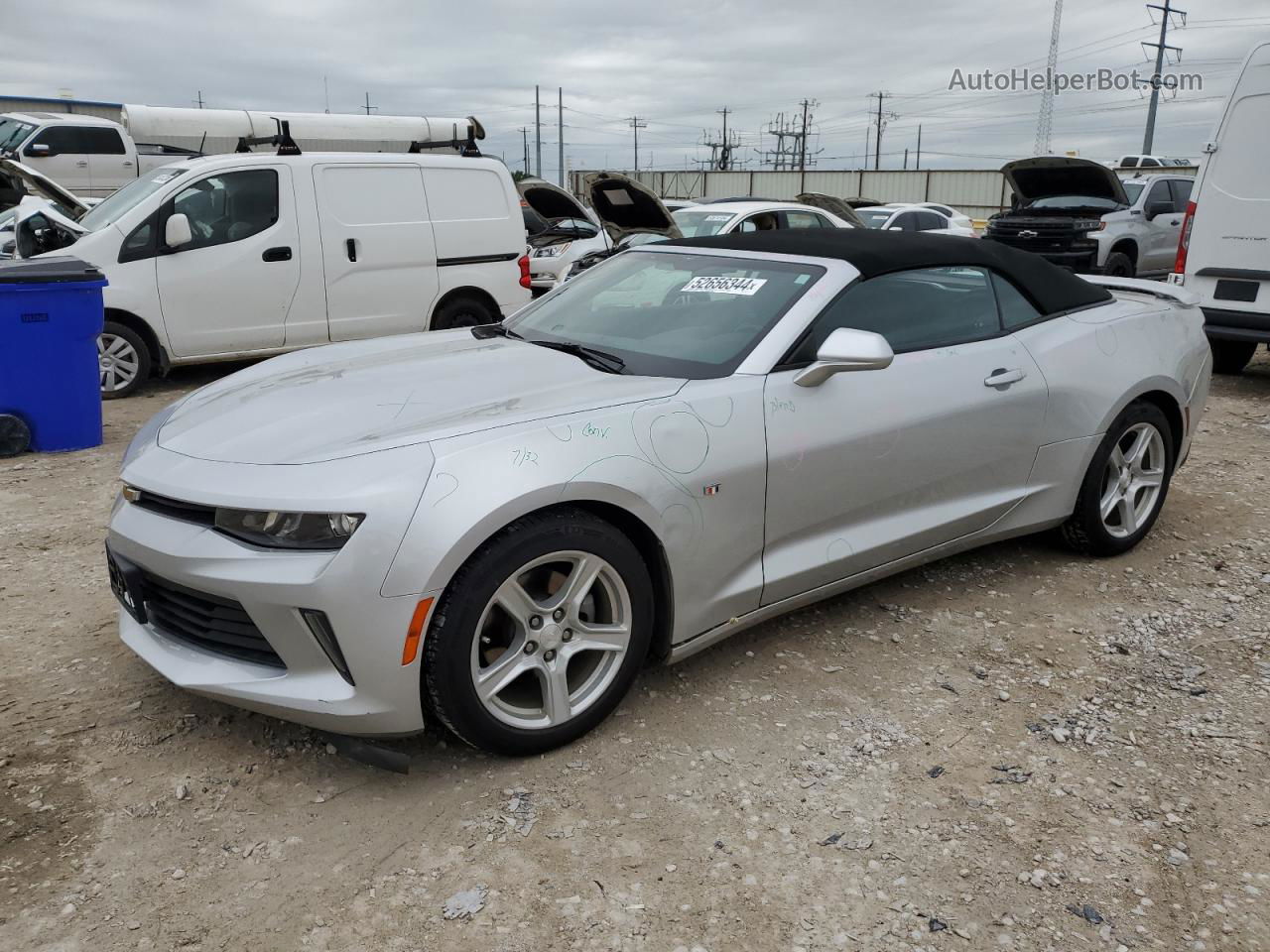 2017 Chevrolet Camaro Lt Silver vin: 1G1FB3DX0H0158727