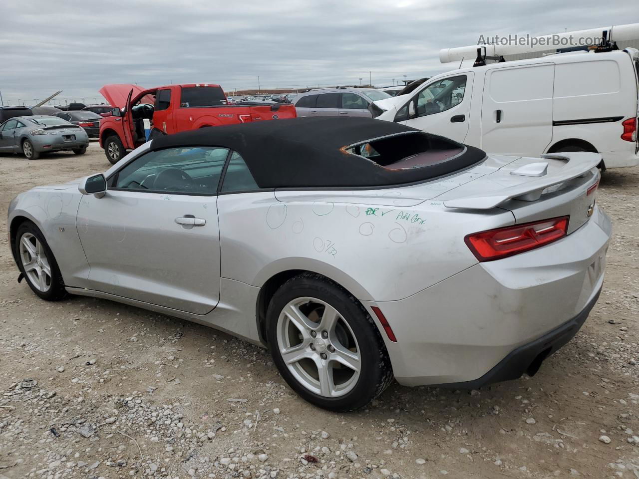 2017 Chevrolet Camaro Lt Серебряный vin: 1G1FB3DX0H0158727