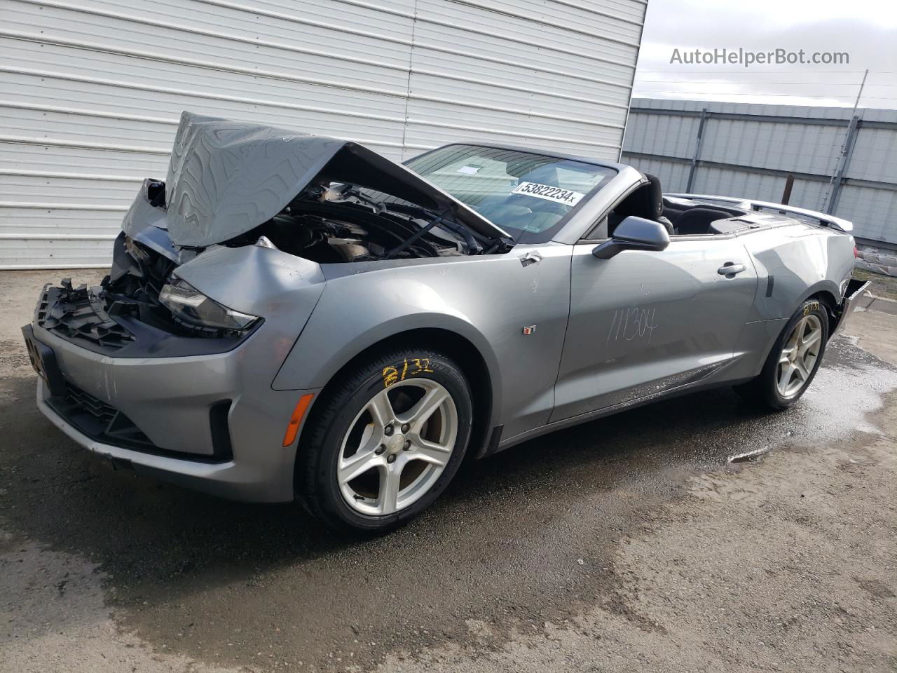 2020 Chevrolet Camaro Ls Серый vin: 1G1FB3DX0L0111304