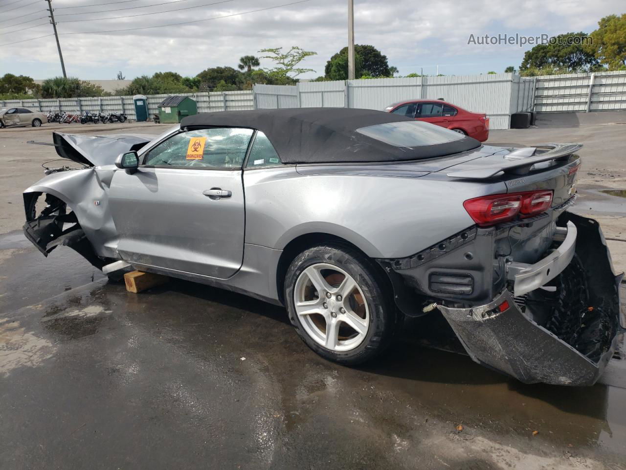 2020 Chevrolet Camaro Ls Gray vin: 1G1FB3DX1L0120545