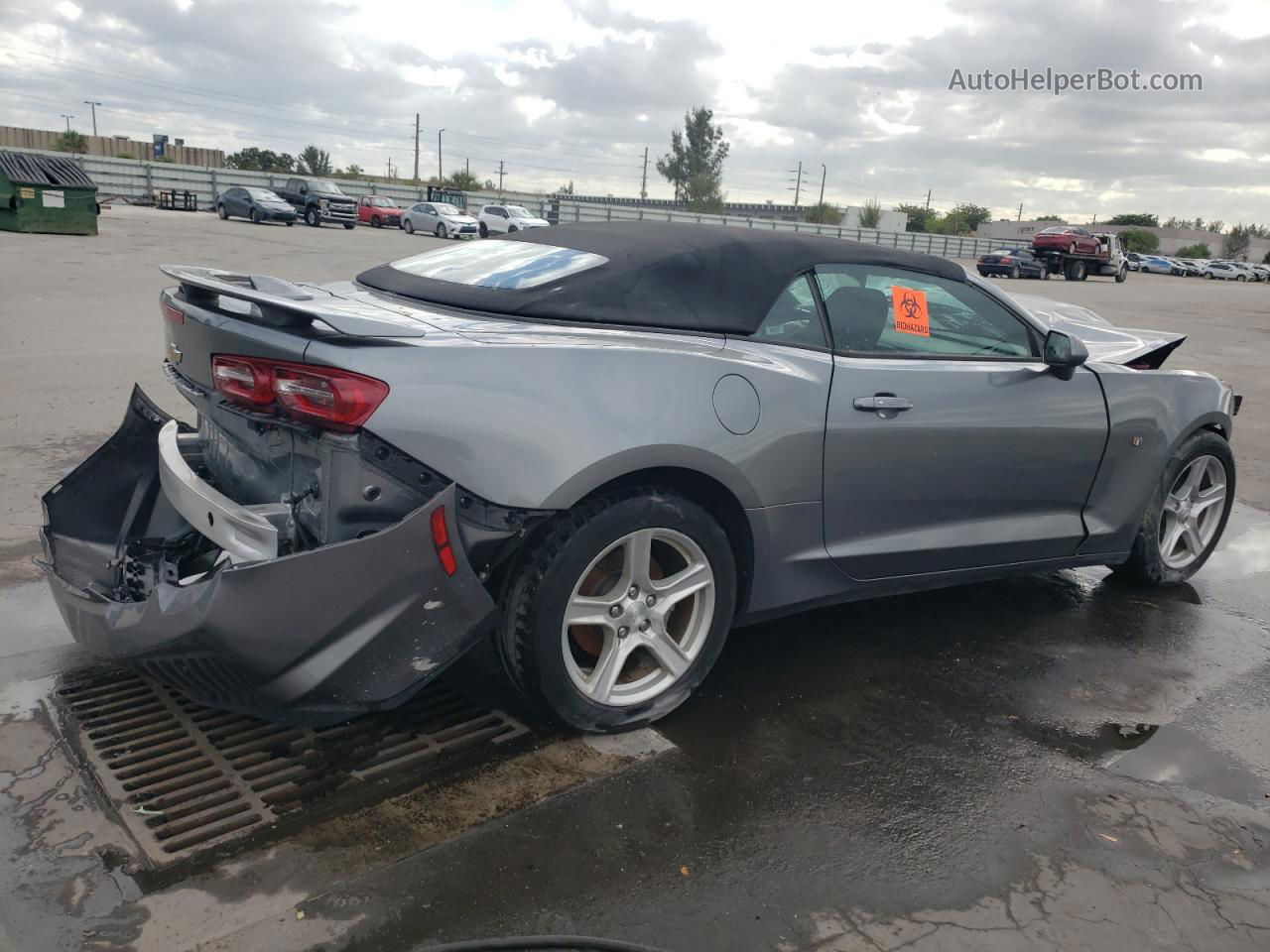 2020 Chevrolet Camaro Ls Gray vin: 1G1FB3DX1L0120545