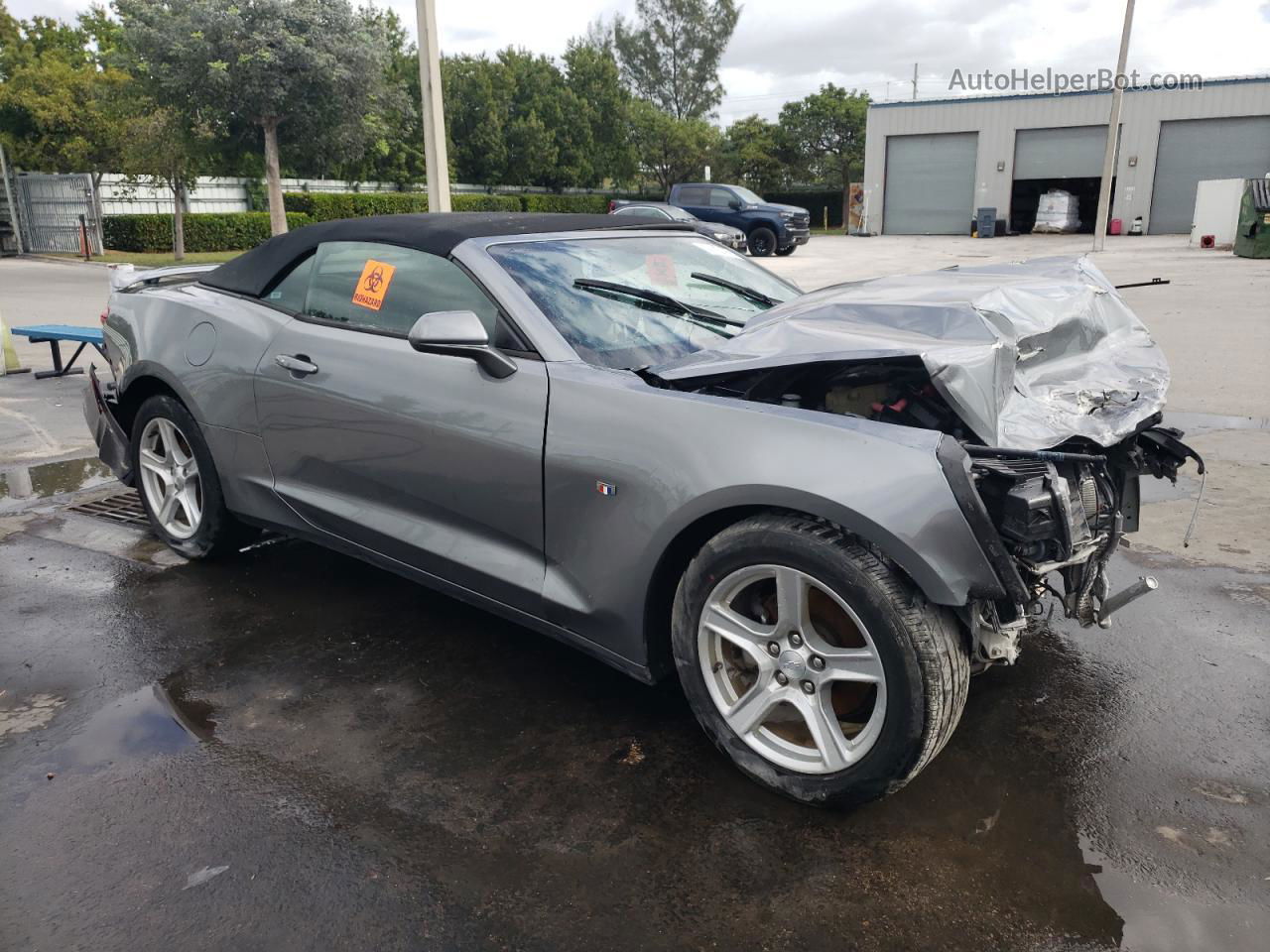 2020 Chevrolet Camaro Ls Gray vin: 1G1FB3DX1L0120545