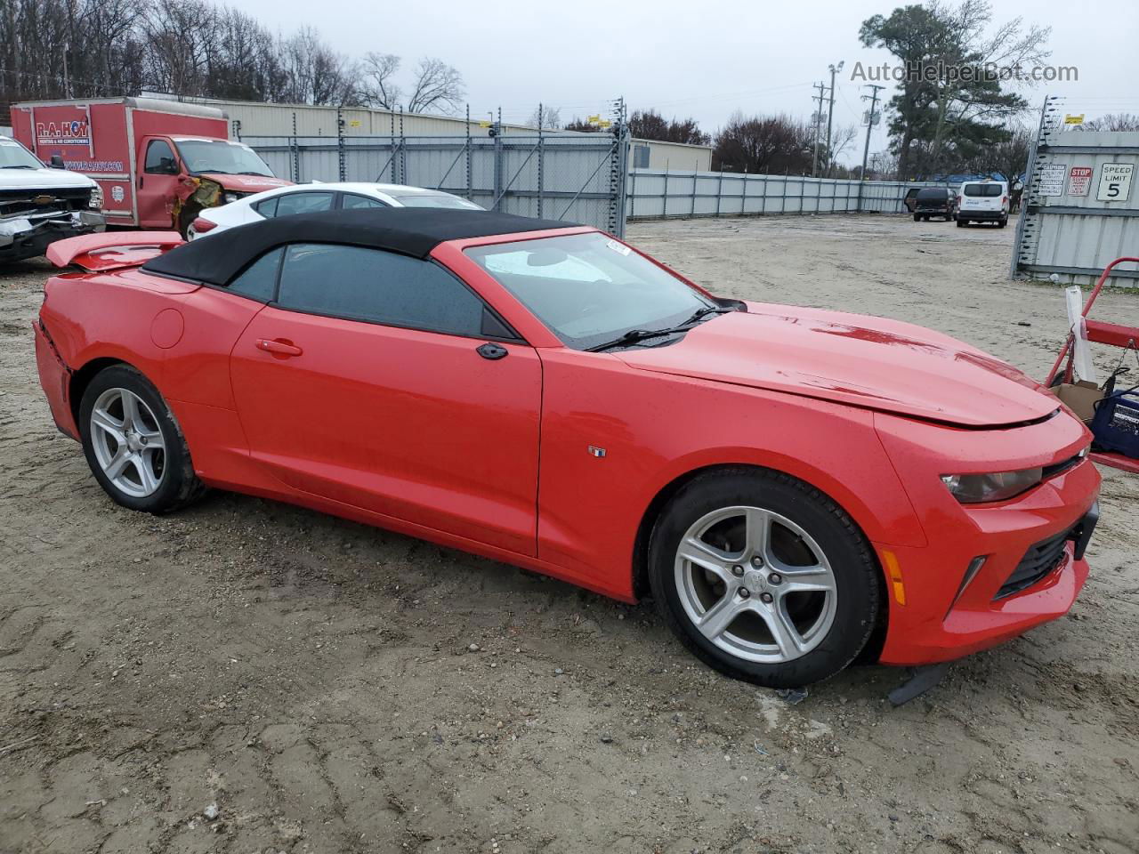 2017 Chevrolet Camaro Lt Red vin: 1G1FB3DX2H0140777