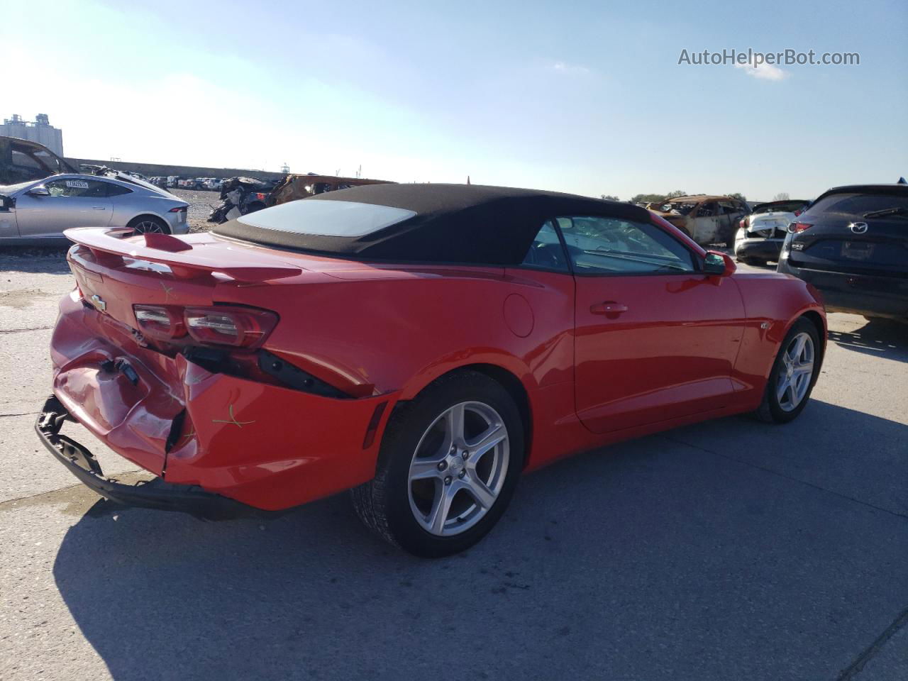 2020 Chevrolet Camaro Ls Red vin: 1G1FB3DX2L0118710