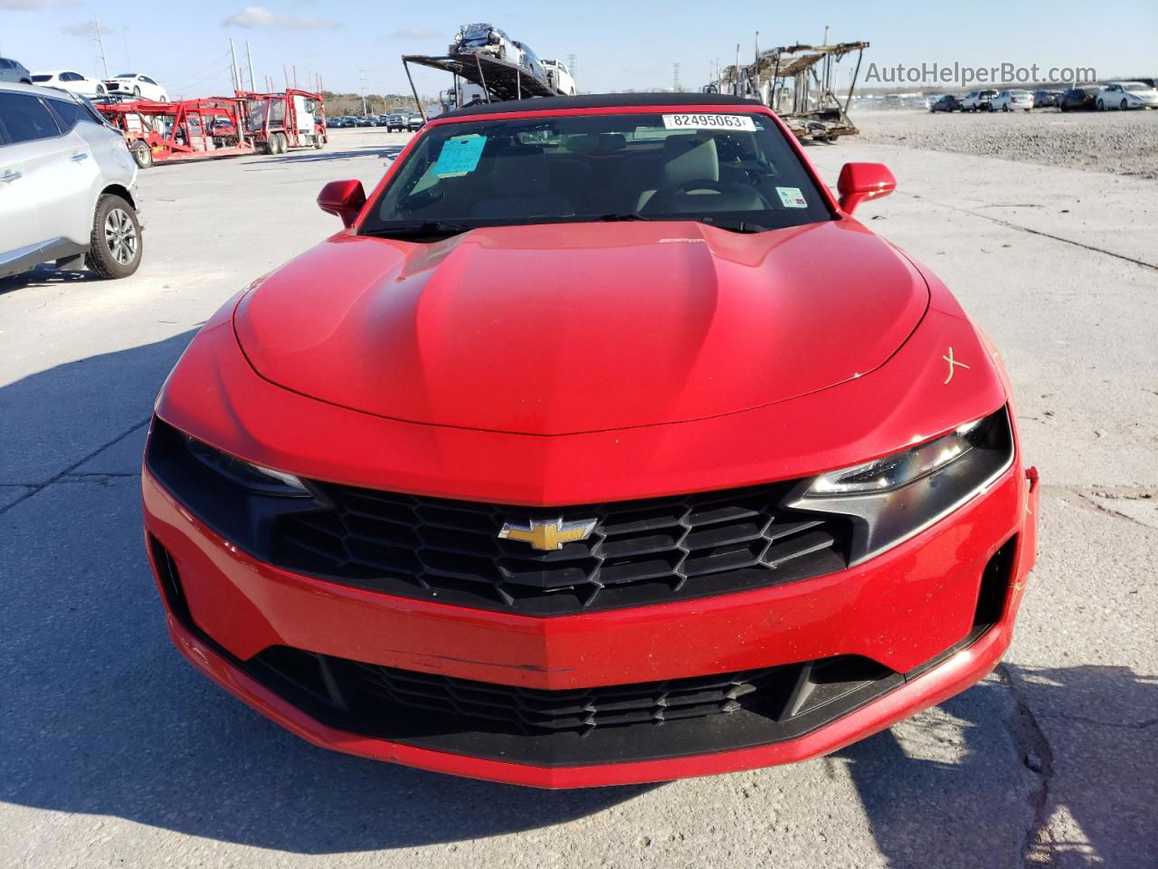 2020 Chevrolet Camaro Ls Red vin: 1G1FB3DX2L0118710