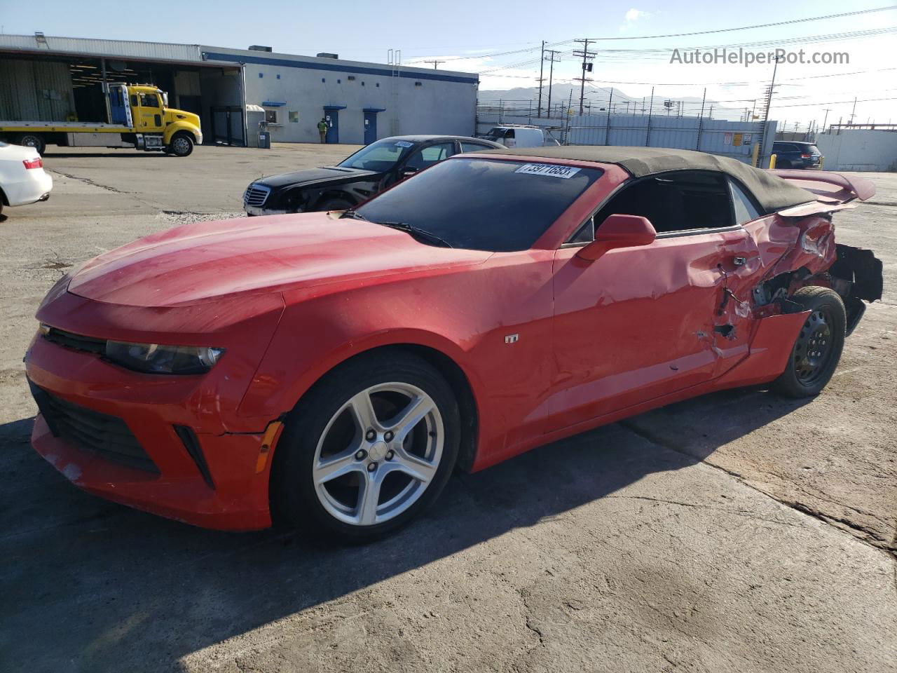 2018 Chevrolet Camaro Lt Red vin: 1G1FB3DX3J0127770