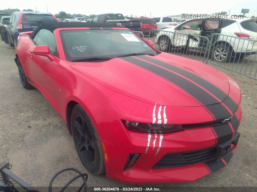 2018 Chevrolet Camaro 1lt Red vin: 1G1FB3DX3J0132869