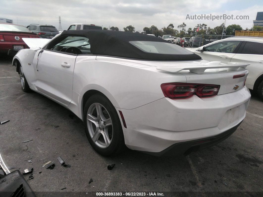 2020 Chevrolet Camaro 1lt White vin: 1G1FB3DX5L0120225