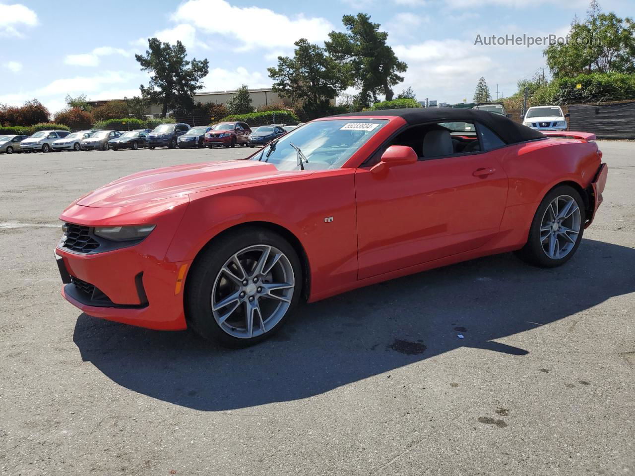 2020 Chevrolet Camaro Ls Red vin: 1G1FB3DX6L0120685