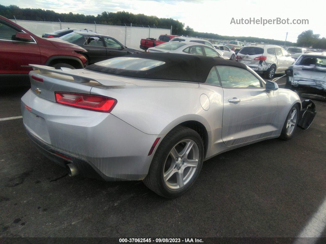 2018 Chevrolet Camaro 1lt Silver vin: 1G1FB3DX7J0118330