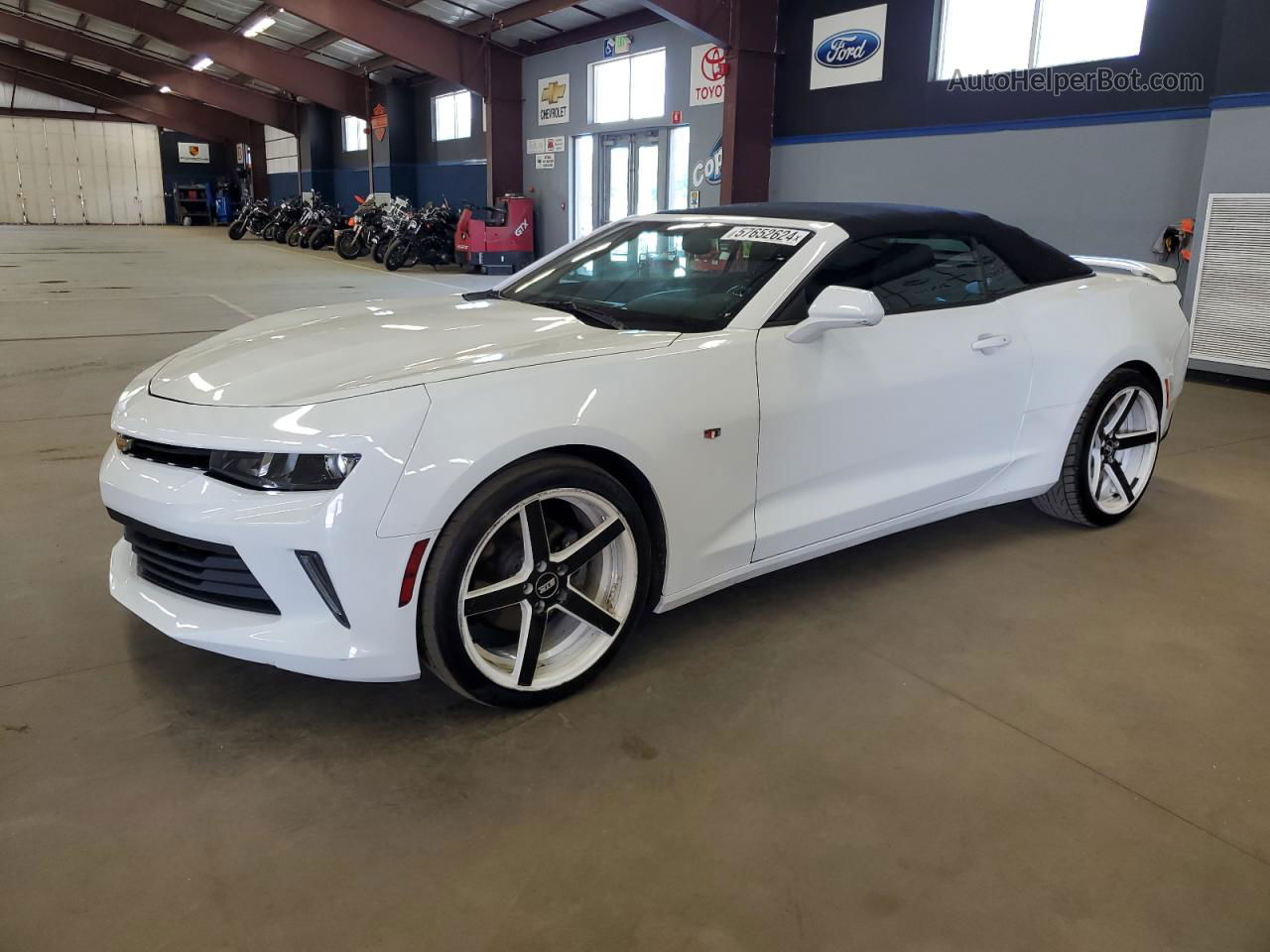 2018 Chevrolet Camaro Lt White vin: 1G1FB3DX7J0129392