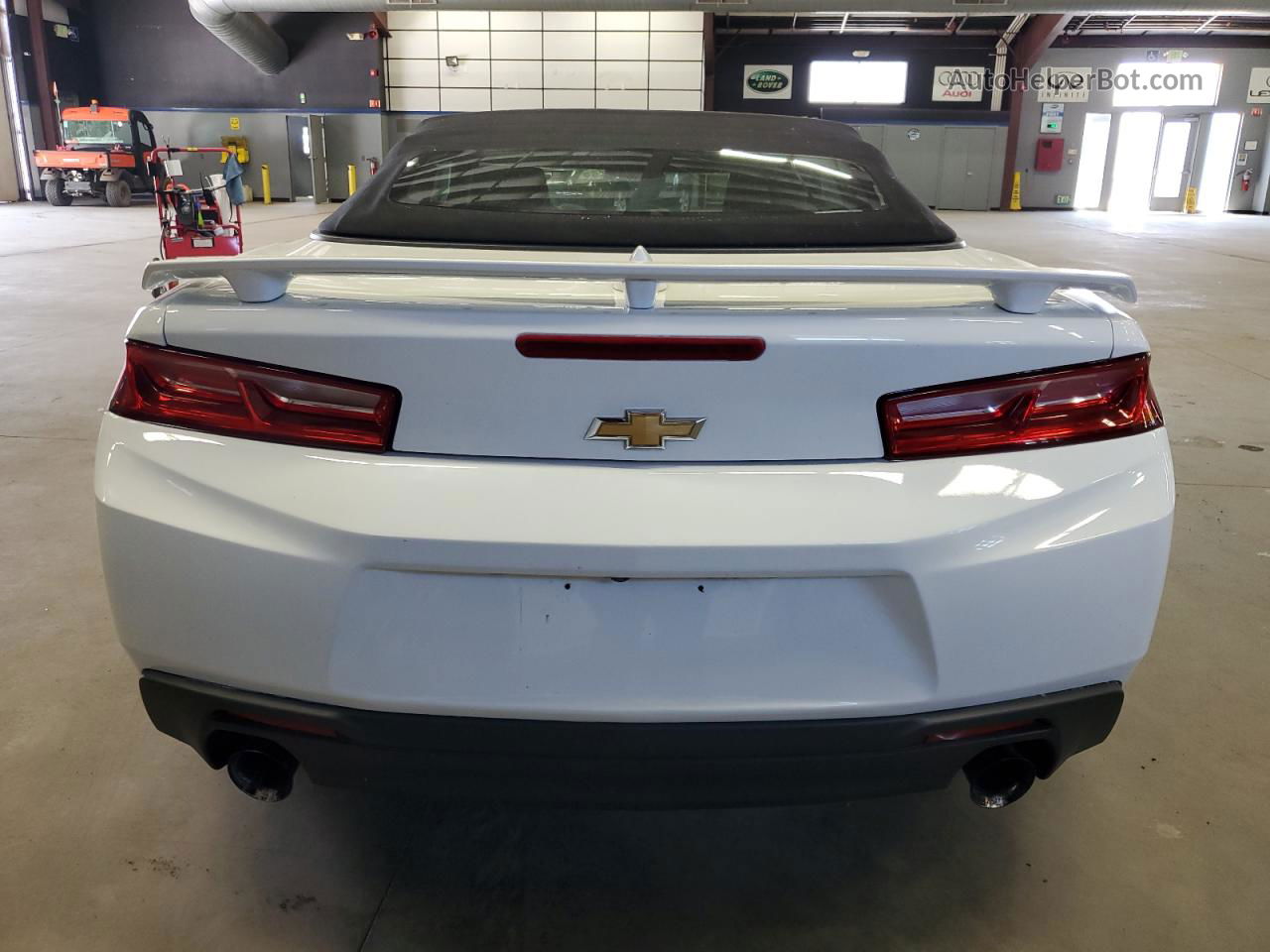 2018 Chevrolet Camaro Lt White vin: 1G1FB3DX7J0129392