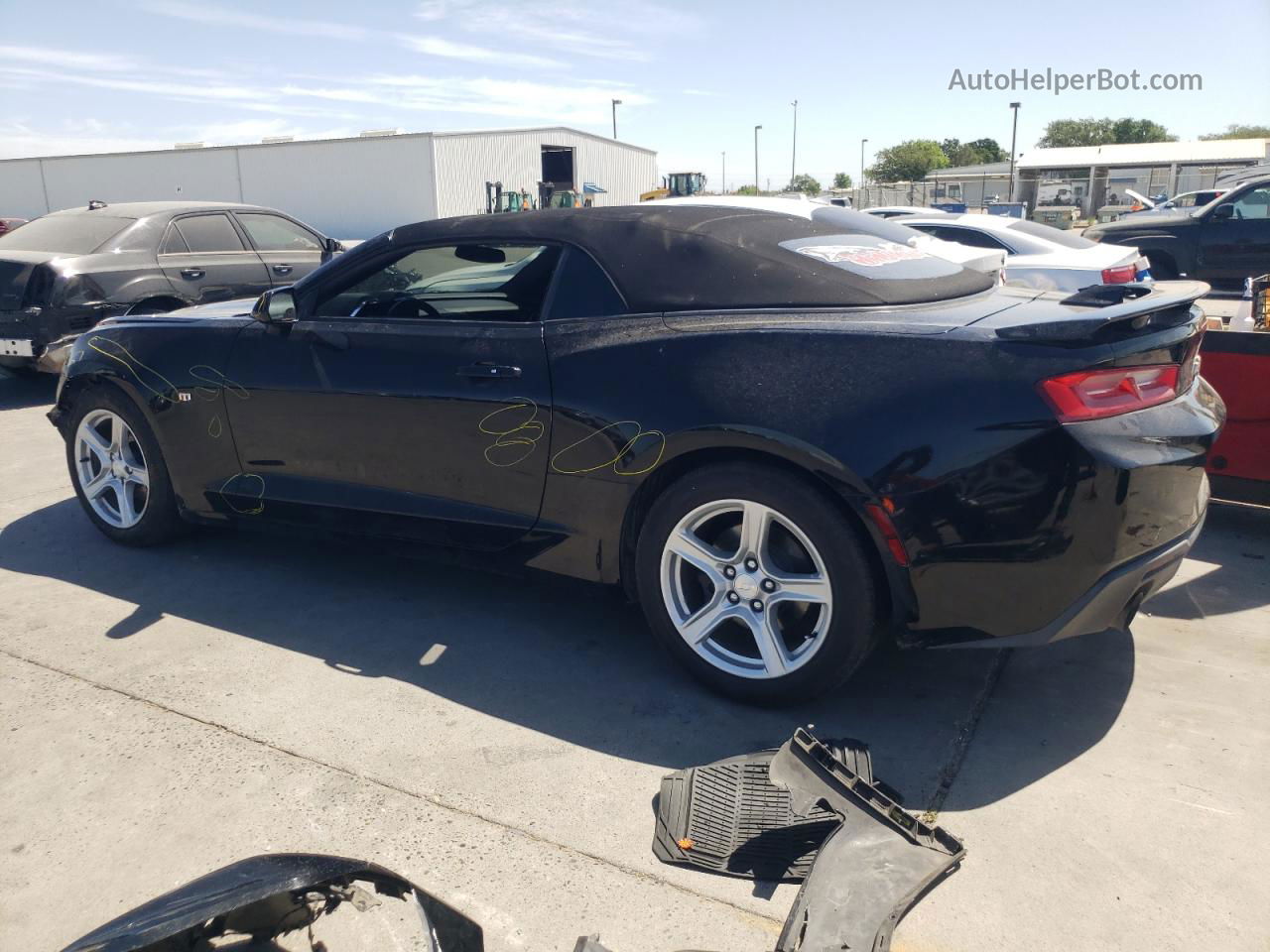 2018 Chevrolet Camaro Lt Черный vin: 1G1FB3DX7J0163283