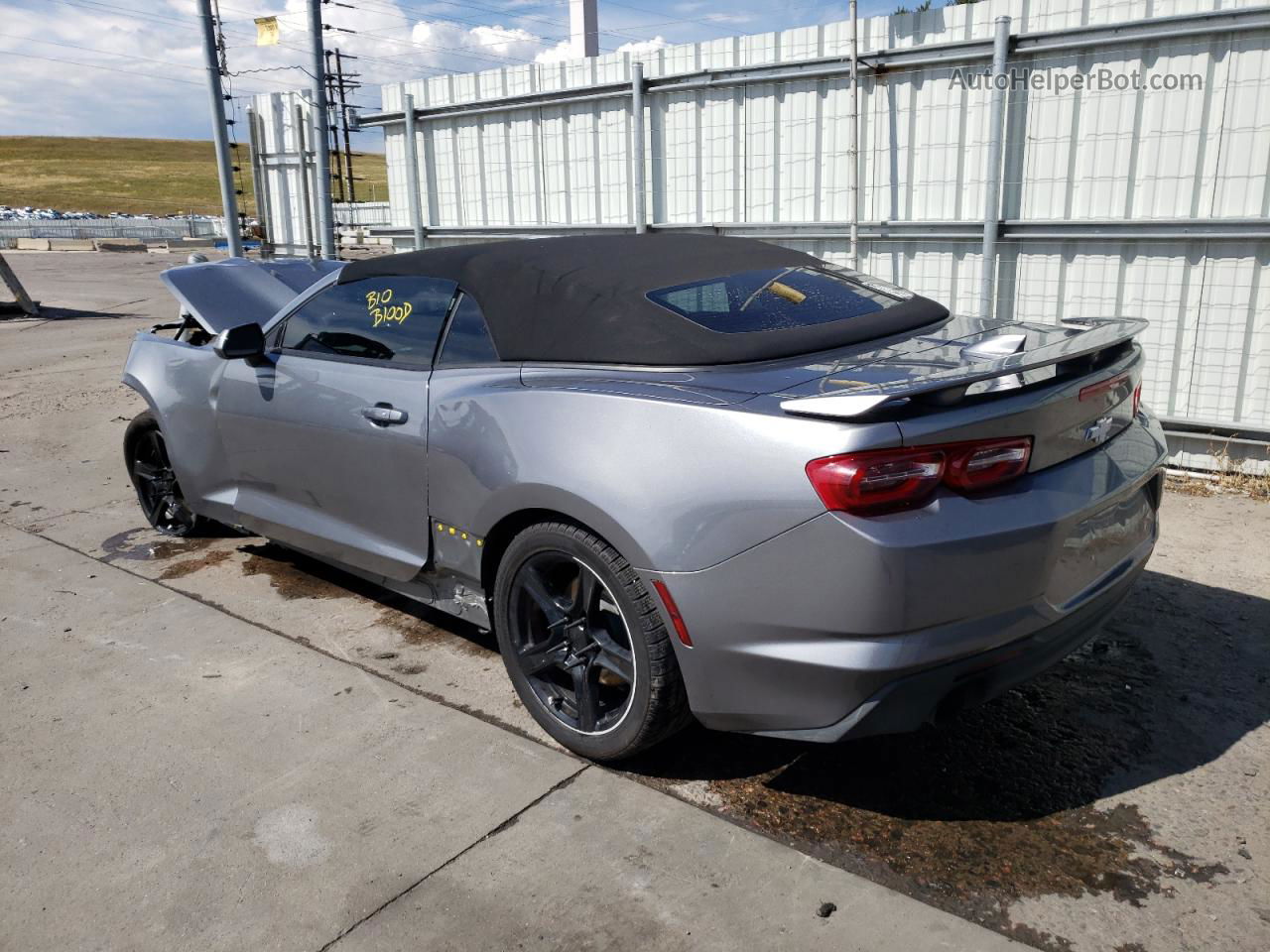 2020 Chevrolet Camaro Ls Gray vin: 1G1FB3DX8L0119179