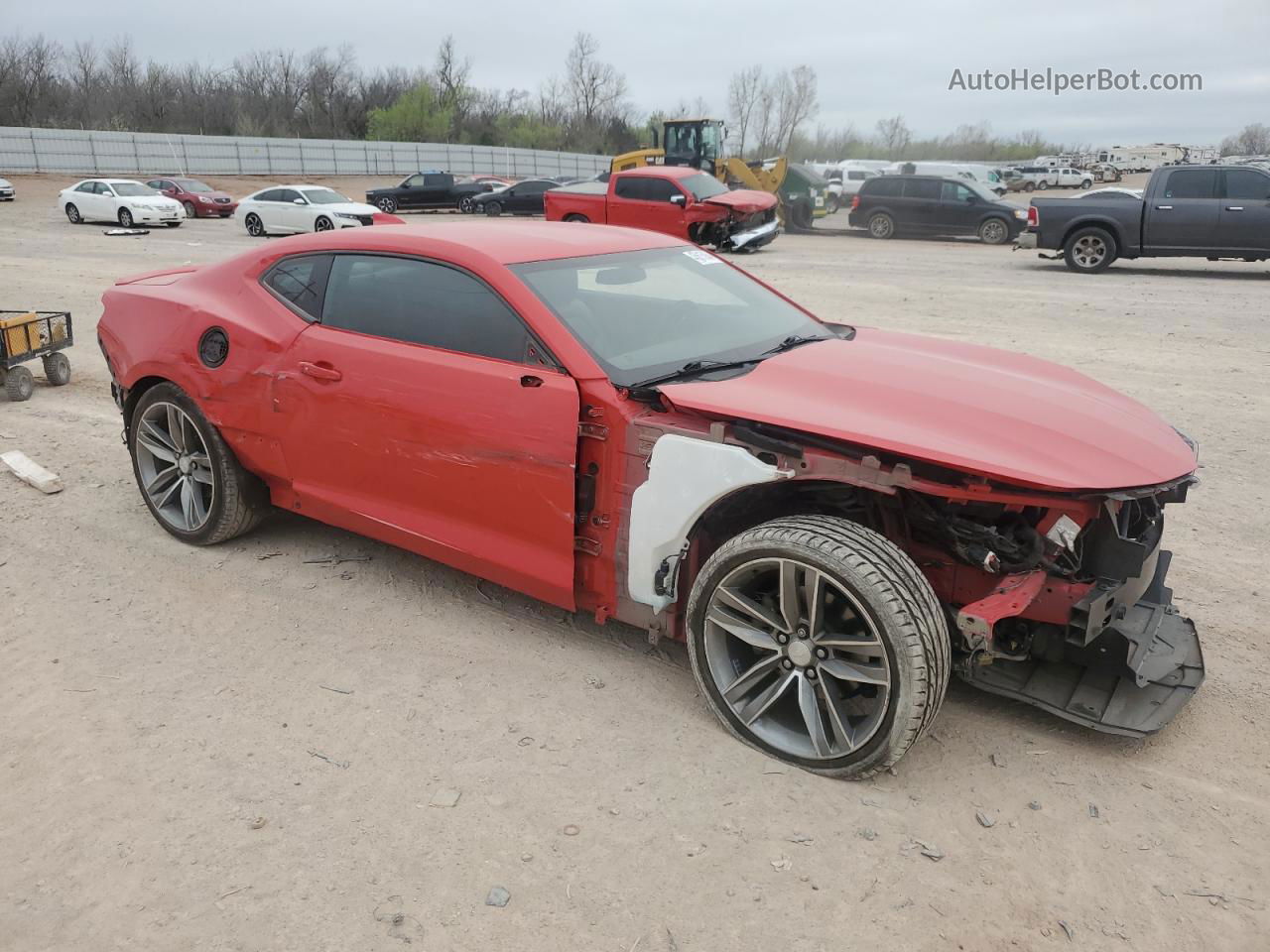 2017 Chevrolet Camaro Lt Red vin: 1G1FC1RS2H0119779