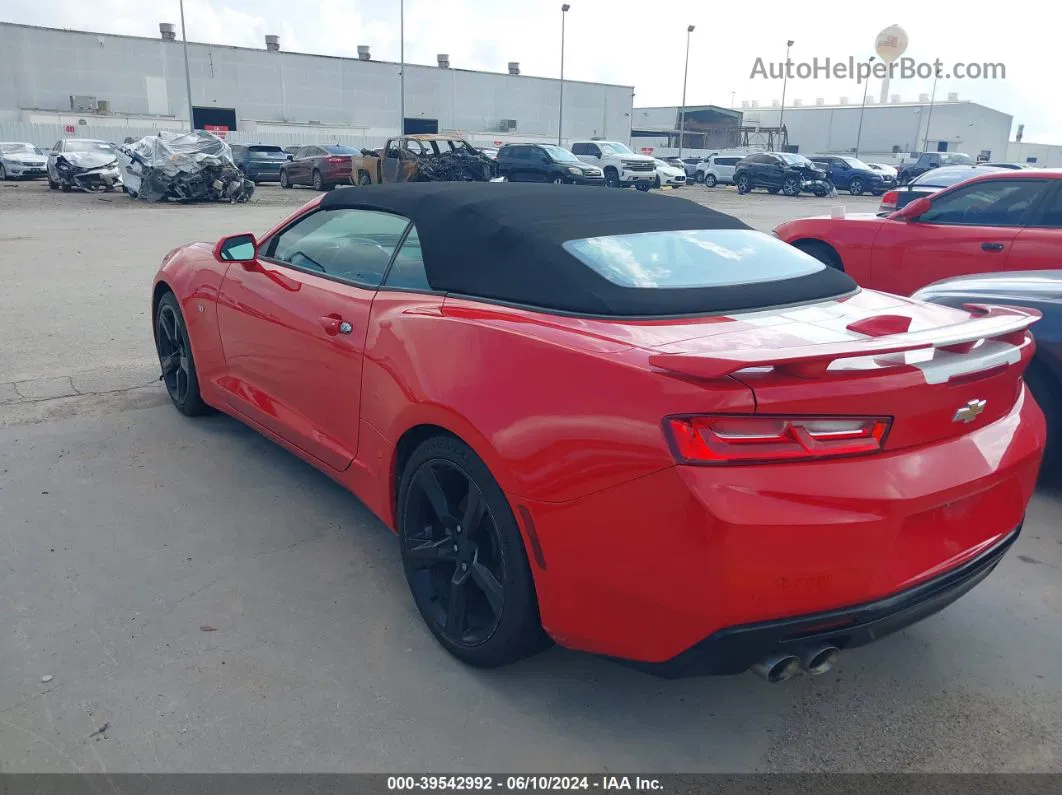 2017 Chevrolet Camaro 2lt Red vin: 1G1FC3DS0H0113482