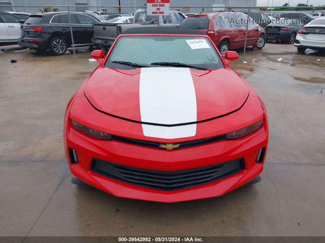 2017 Chevrolet Camaro 2lt Red vin: 1G1FC3DS0H0113482