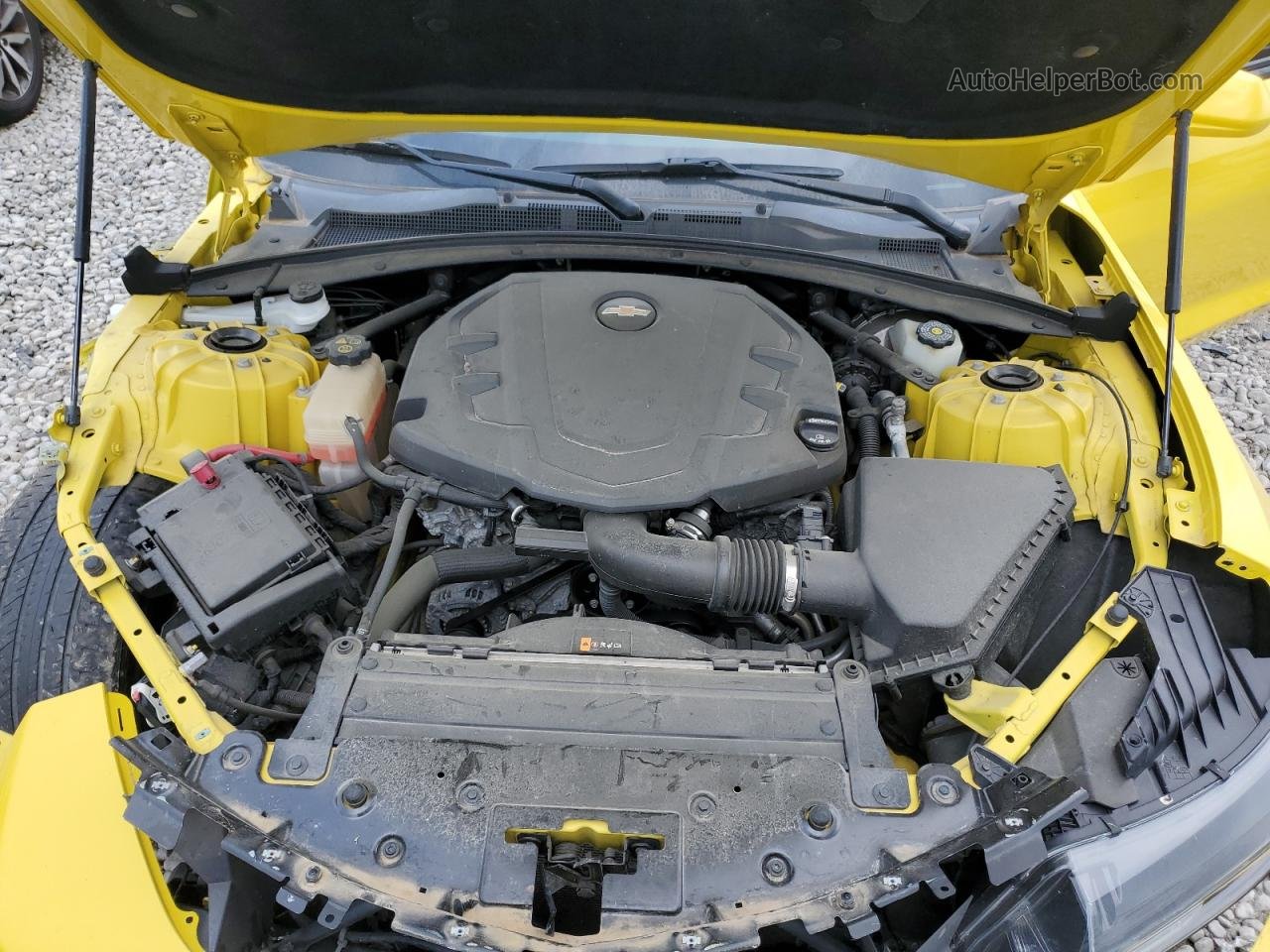 2018 Chevrolet Camaro Lt Yellow vin: 1G1FD1RS2J0102516