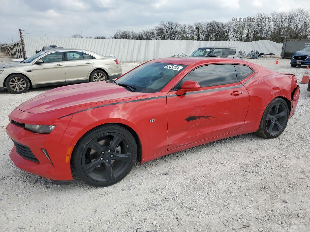 2017 Chevrolet Camaro Lt Red vin: 1G1FD1RS3H0166199