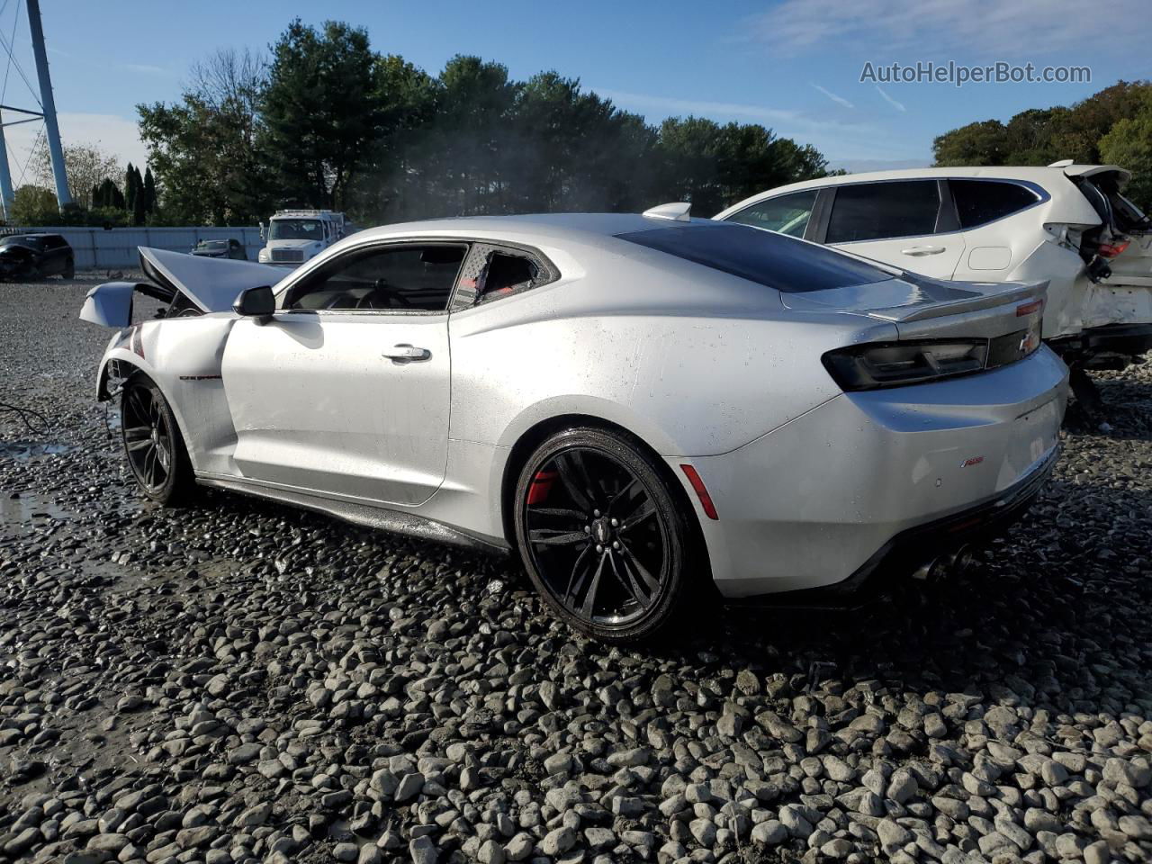 2018 Chevrolet Camaro Lt Silver vin: 1G1FD1RS3J0105554