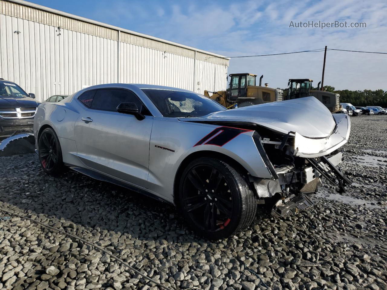 2018 Chevrolet Camaro Lt Silver vin: 1G1FD1RS3J0105554