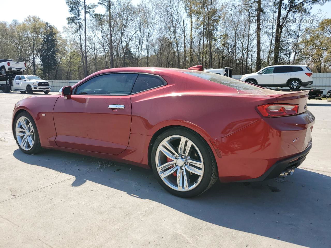 2018 Chevrolet Camaro Lt Red vin: 1G1FD1RS3J0151823