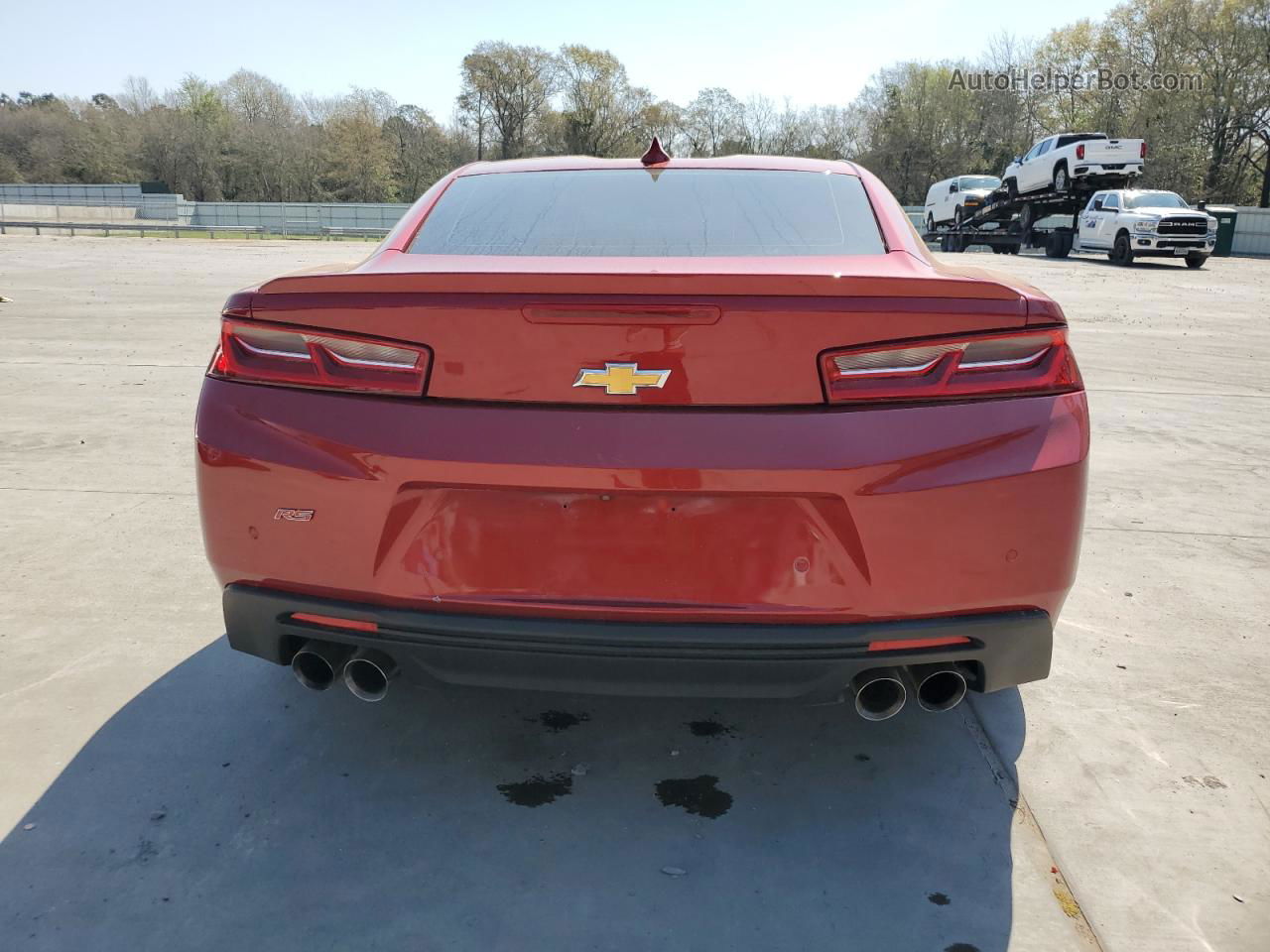 2018 Chevrolet Camaro Lt Red vin: 1G1FD1RS3J0151823