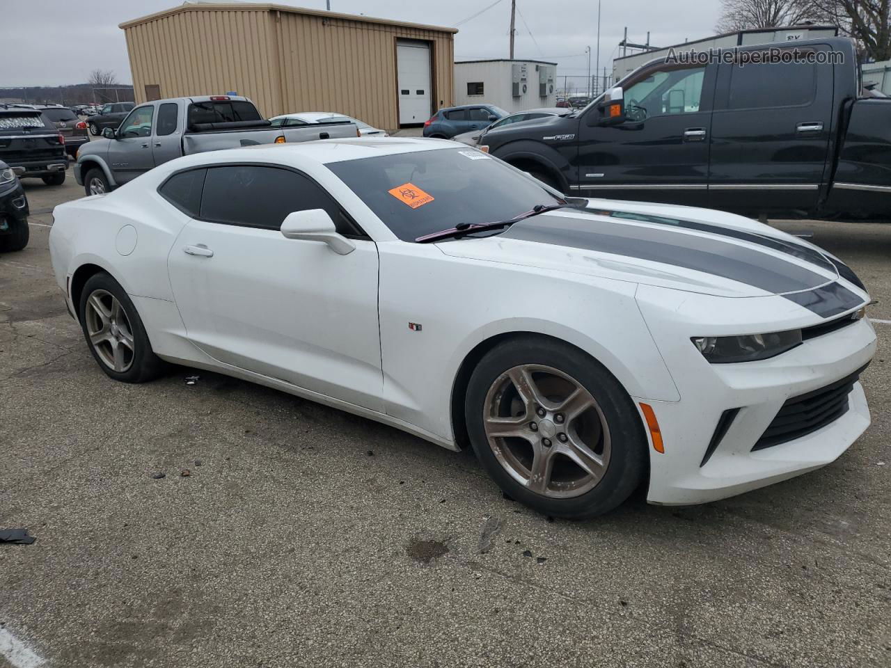 2017 Chevrolet Camaro Lt White vin: 1G1FD1RS4H0127220