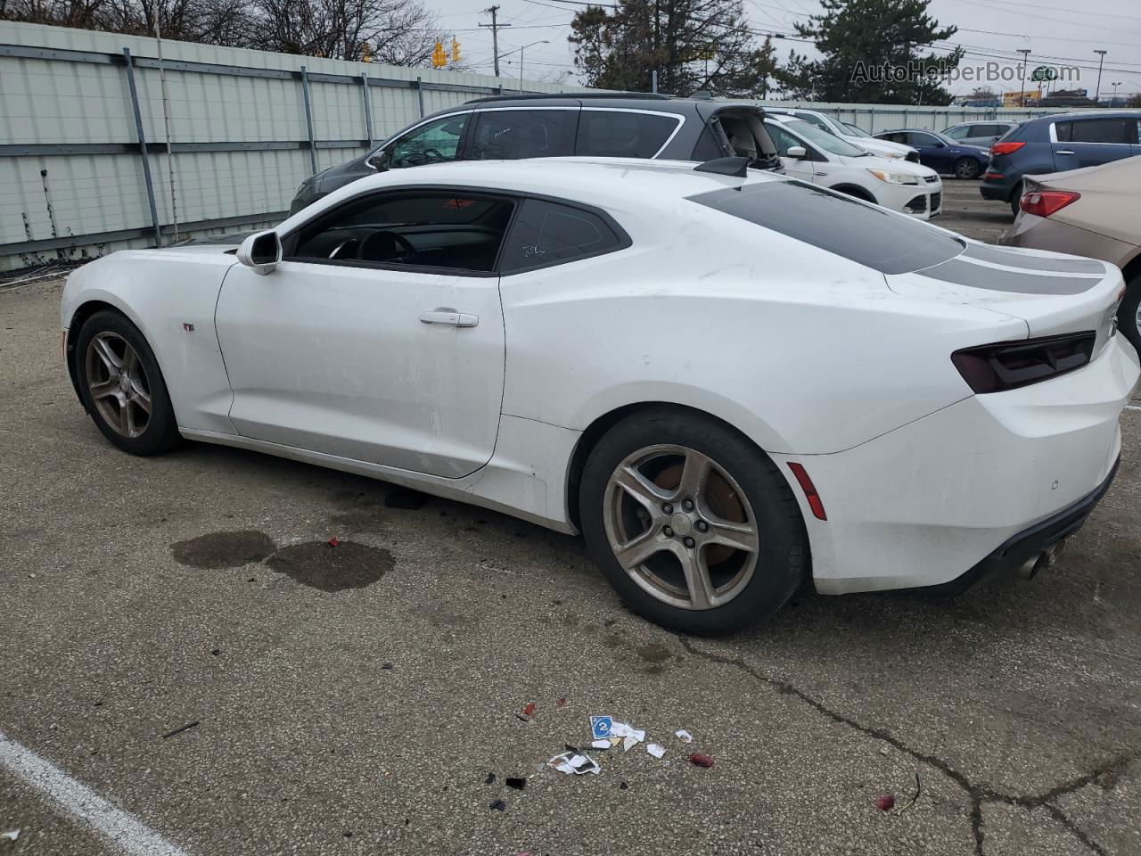 2017 Chevrolet Camaro Lt White vin: 1G1FD1RS4H0127220