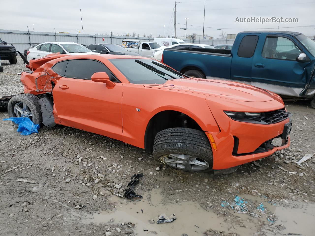 2020 Chevrolet Camaro Lt Orange vin: 1G1FD1RS6L0132928