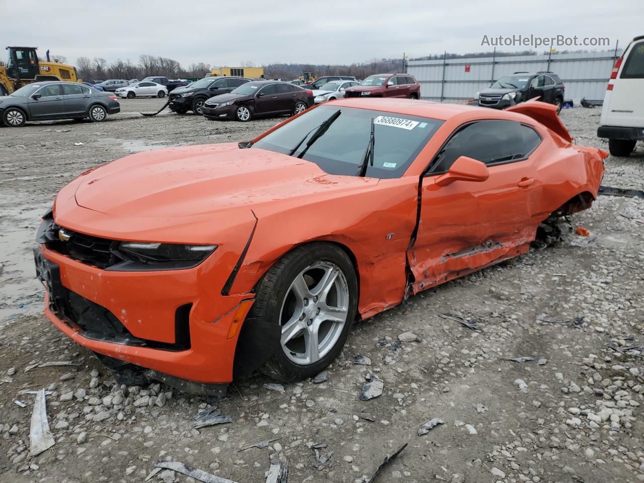 2020 Chevrolet Camaro Lt Orange vin: 1G1FD1RS6L0132928