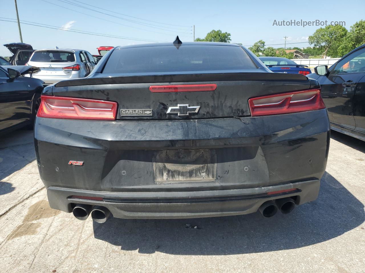 2017 Chevrolet Camaro Lt Black vin: 1G1FD1RS7H0105387